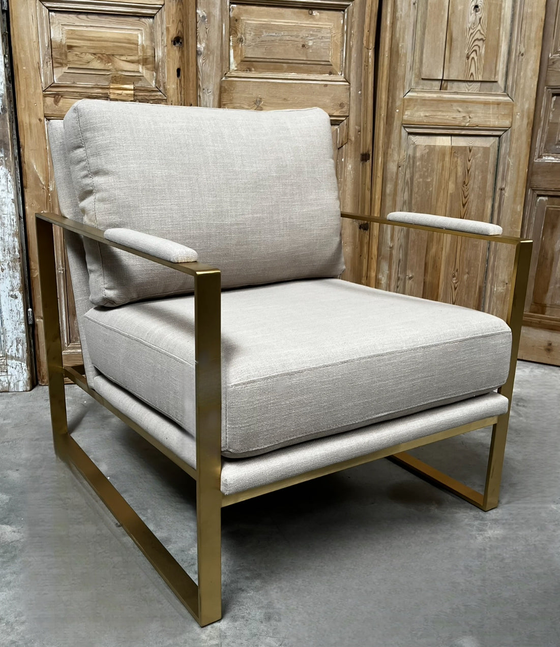 Calvin Club Chair, Linen