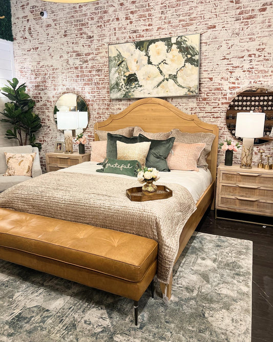 Swedish Solid Wood King Bed, Natural