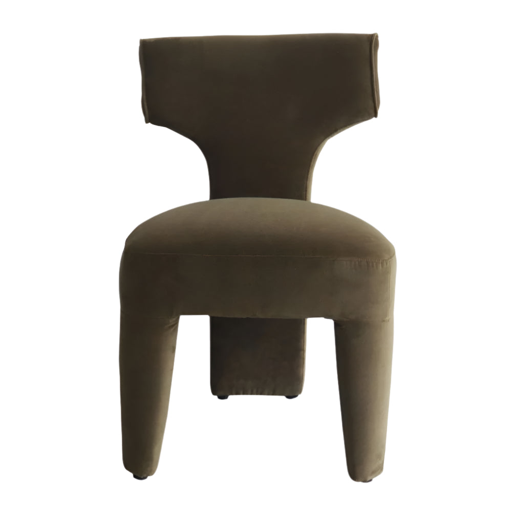 Benito Dining Armchair, Vintage Velvet Olive
