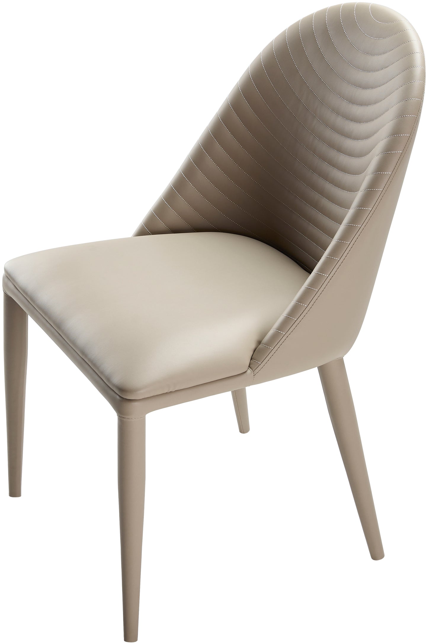 Sophie Faux Leather Dining Chair, Beige