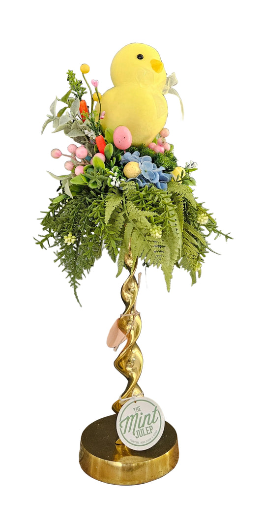 Fuzzy Chick Candle Topper