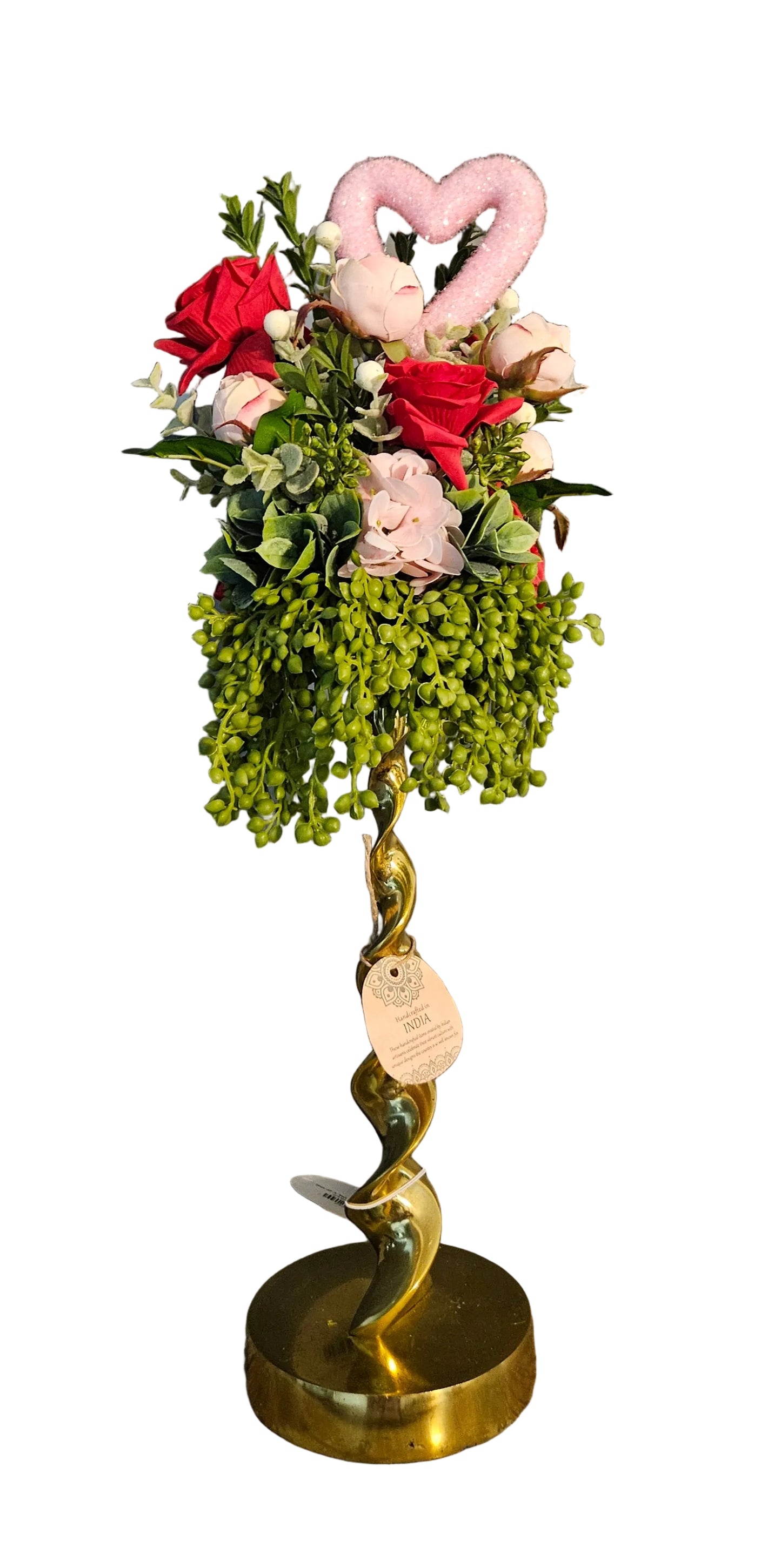 Pink Heart Candle Topper