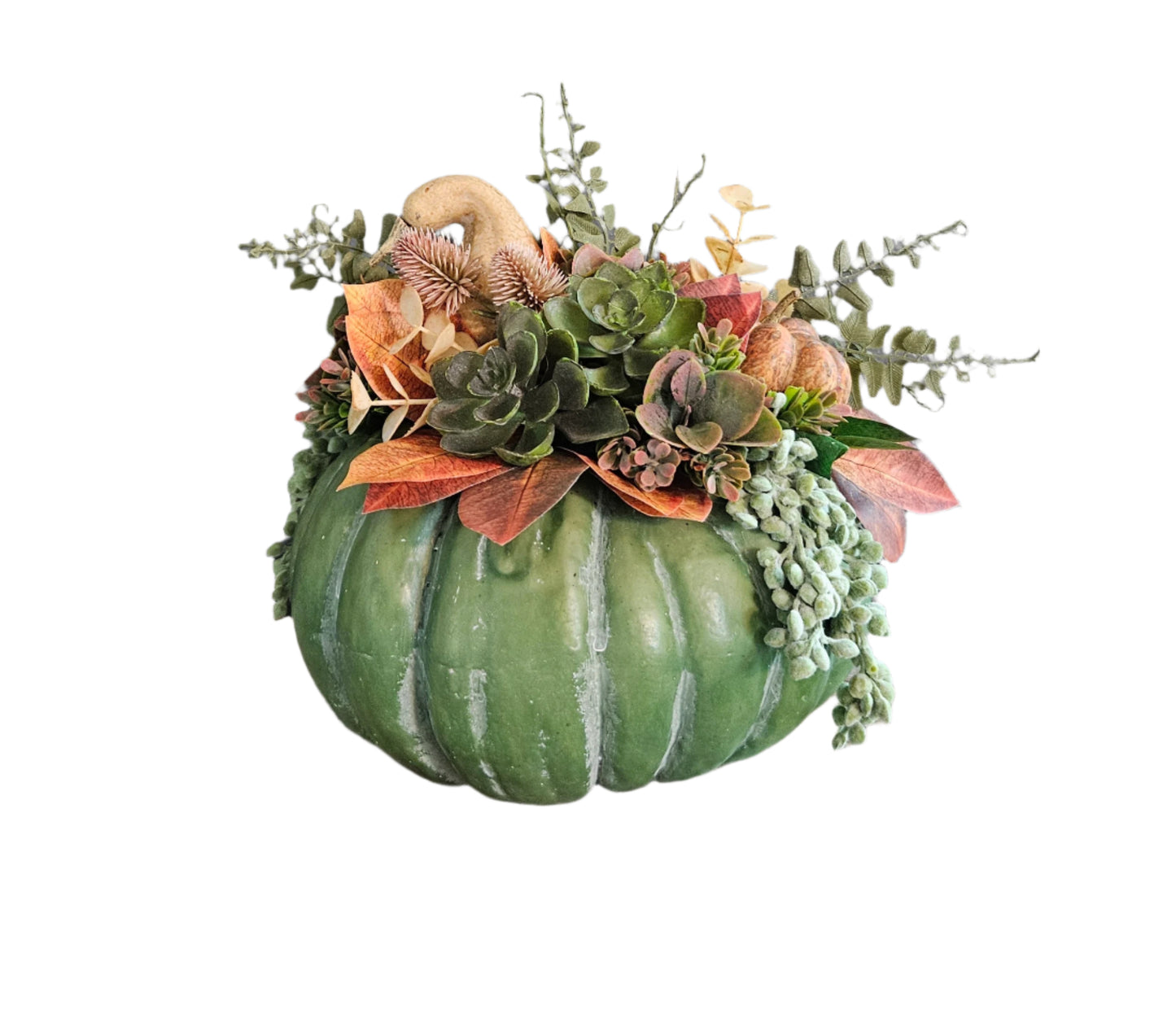 Green Pumpkin Arrangement