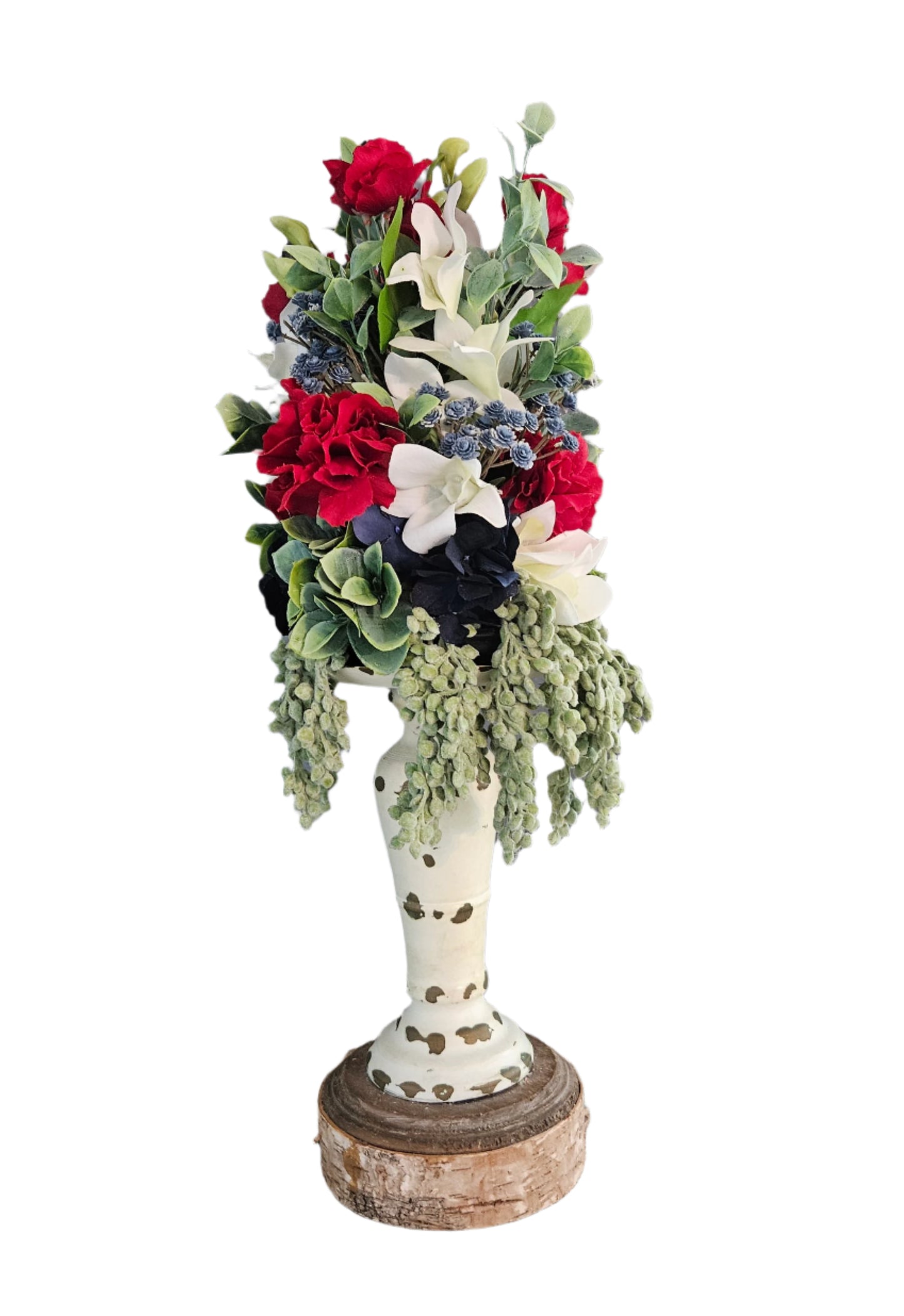 Red, White, & Blue Candle Topper