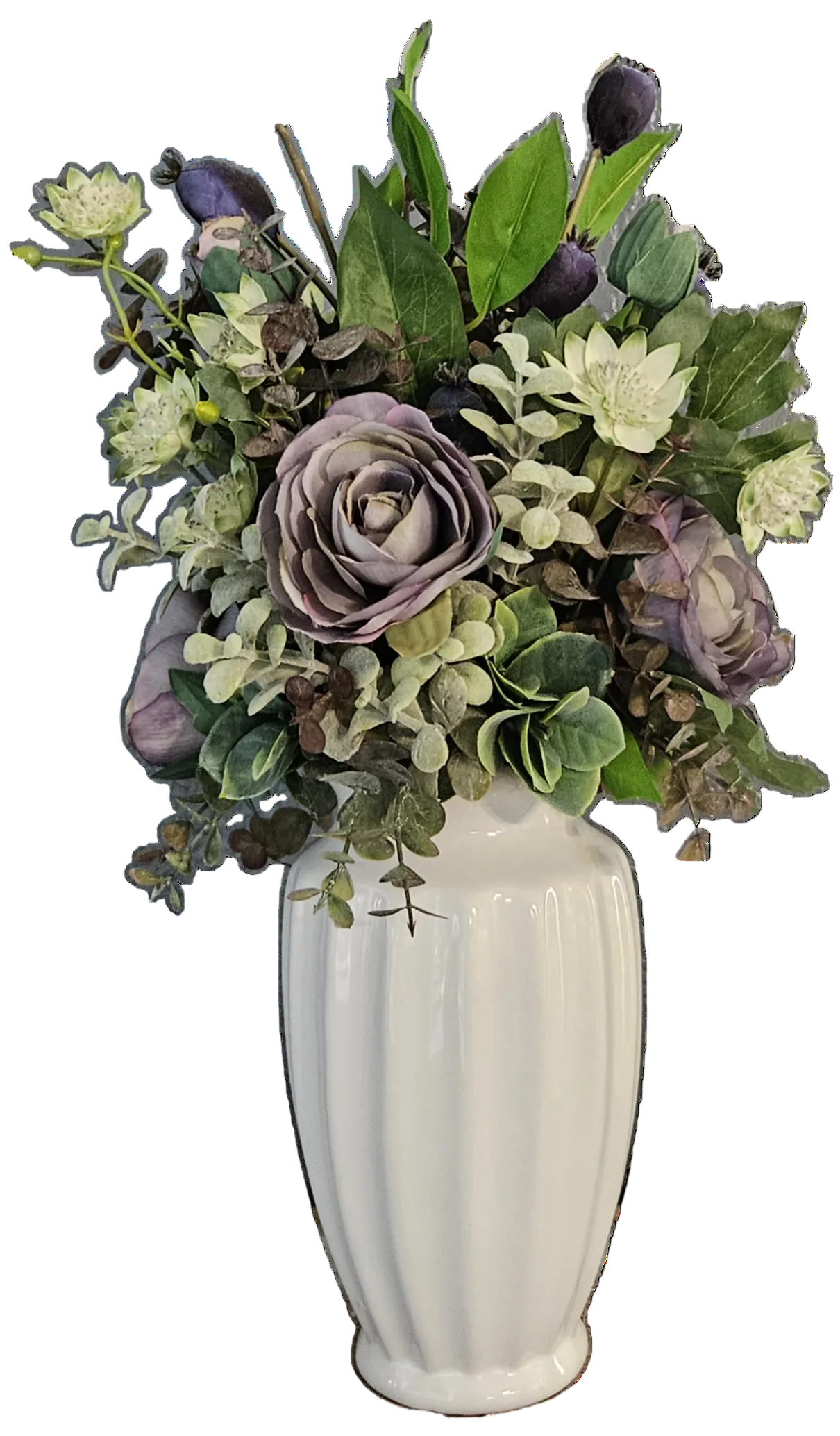 Dusty Purple Ranunculus Arrangement