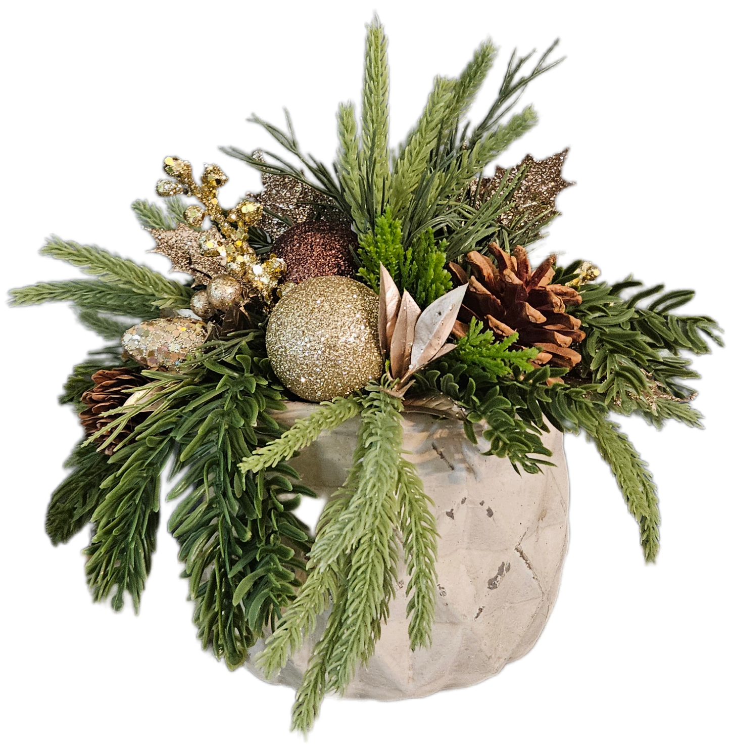 8" tall Winter Gold Sit Around