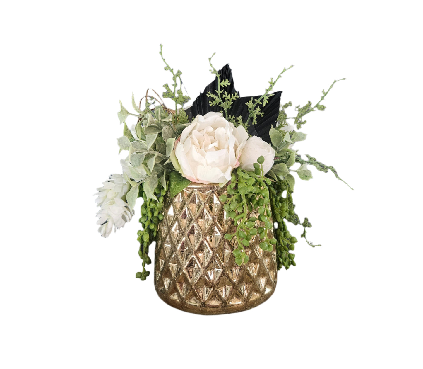 Black Fan Palm Arrangement