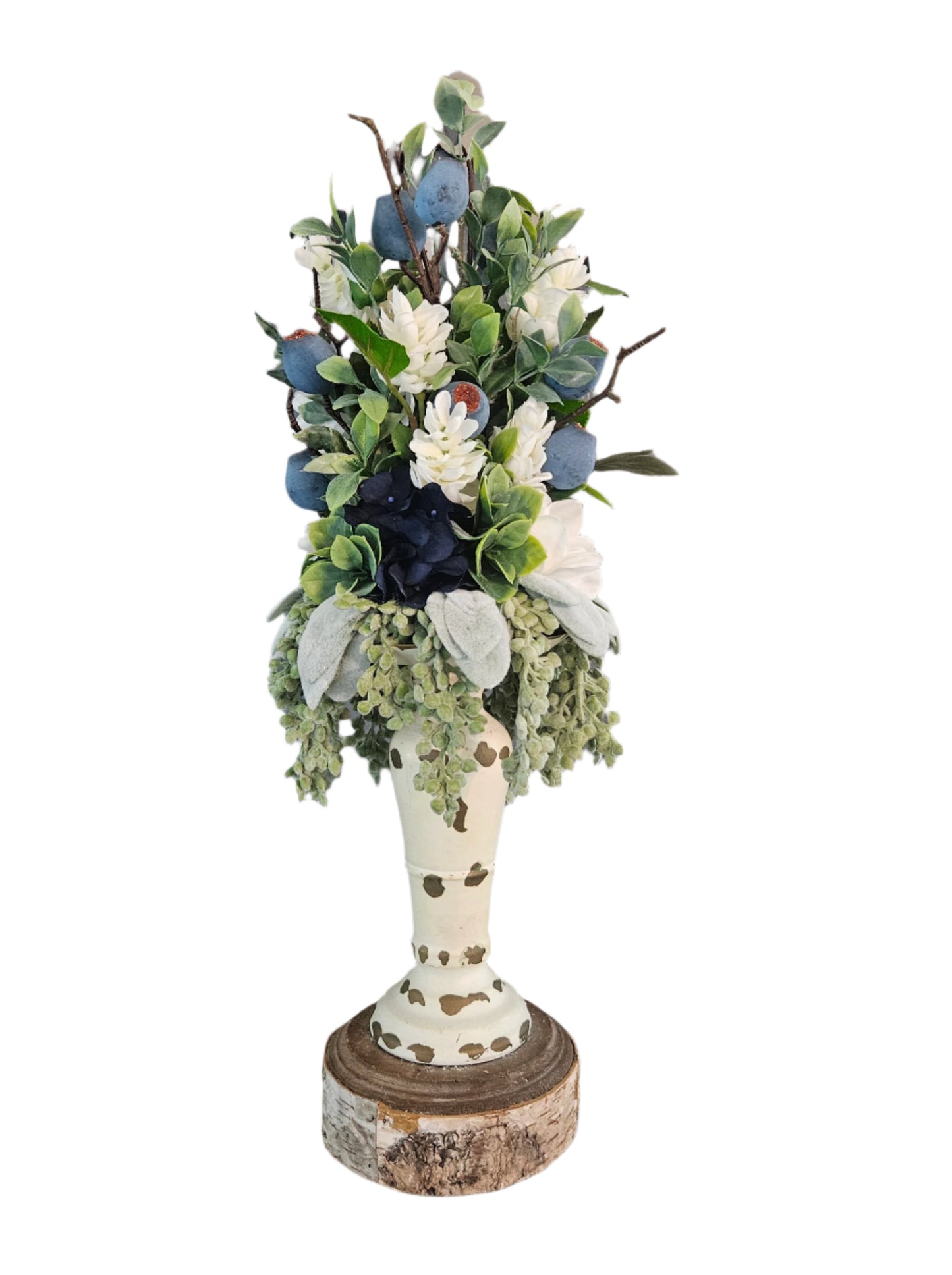 Hops and Blue Candle Topper