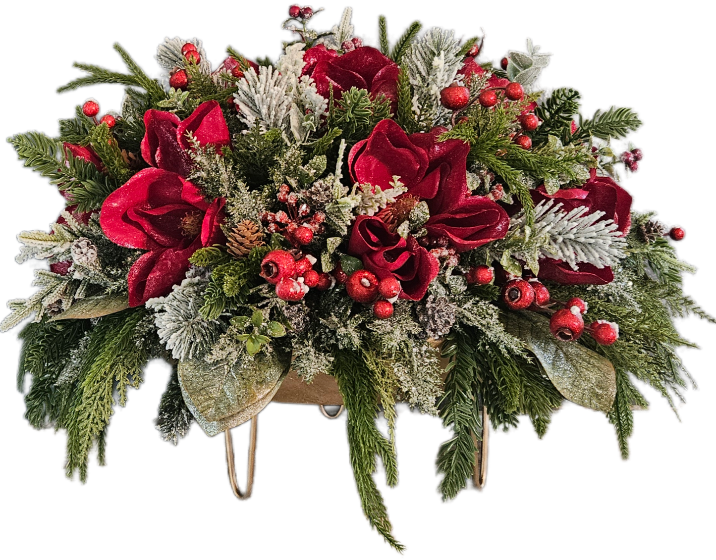 Frosted Magnolia Centerpiece