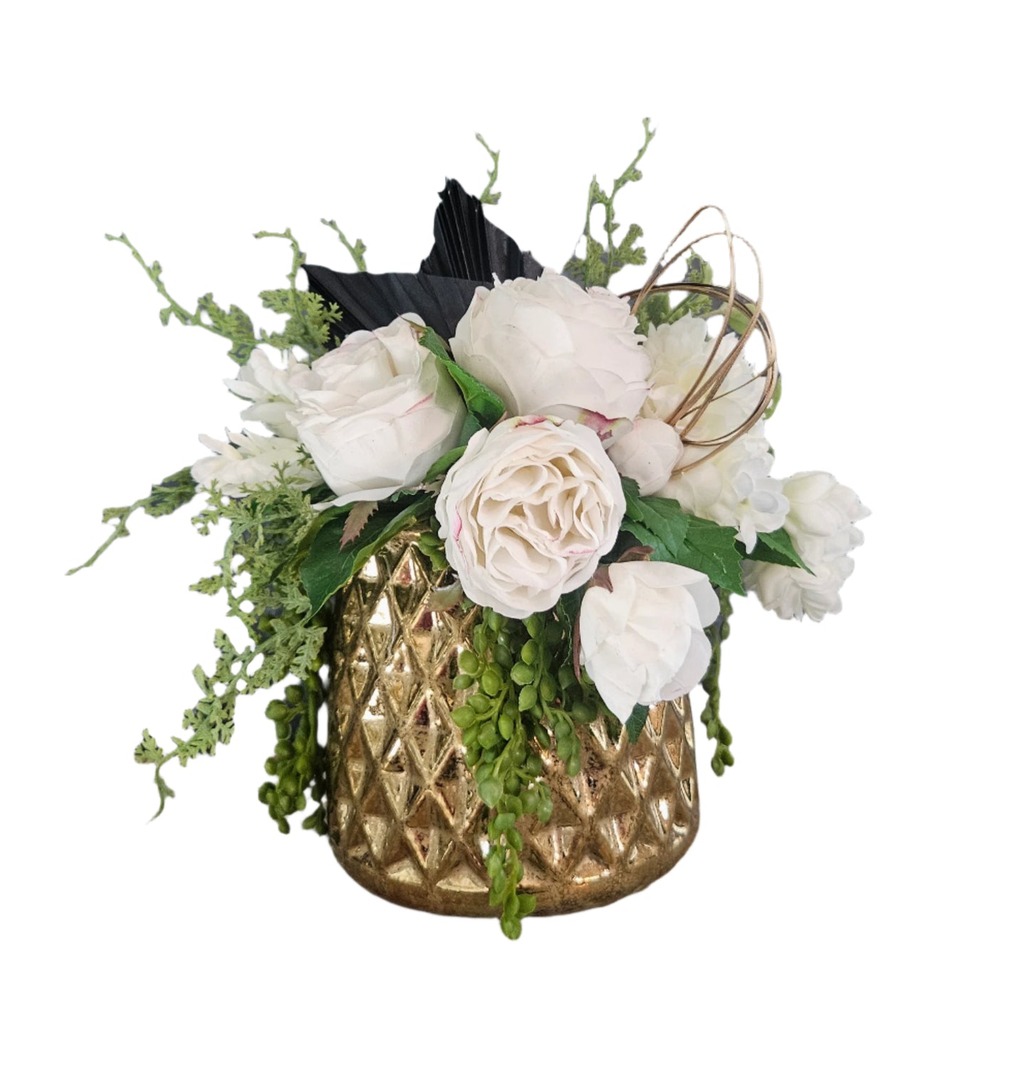 Black Fan Palm Arrangement