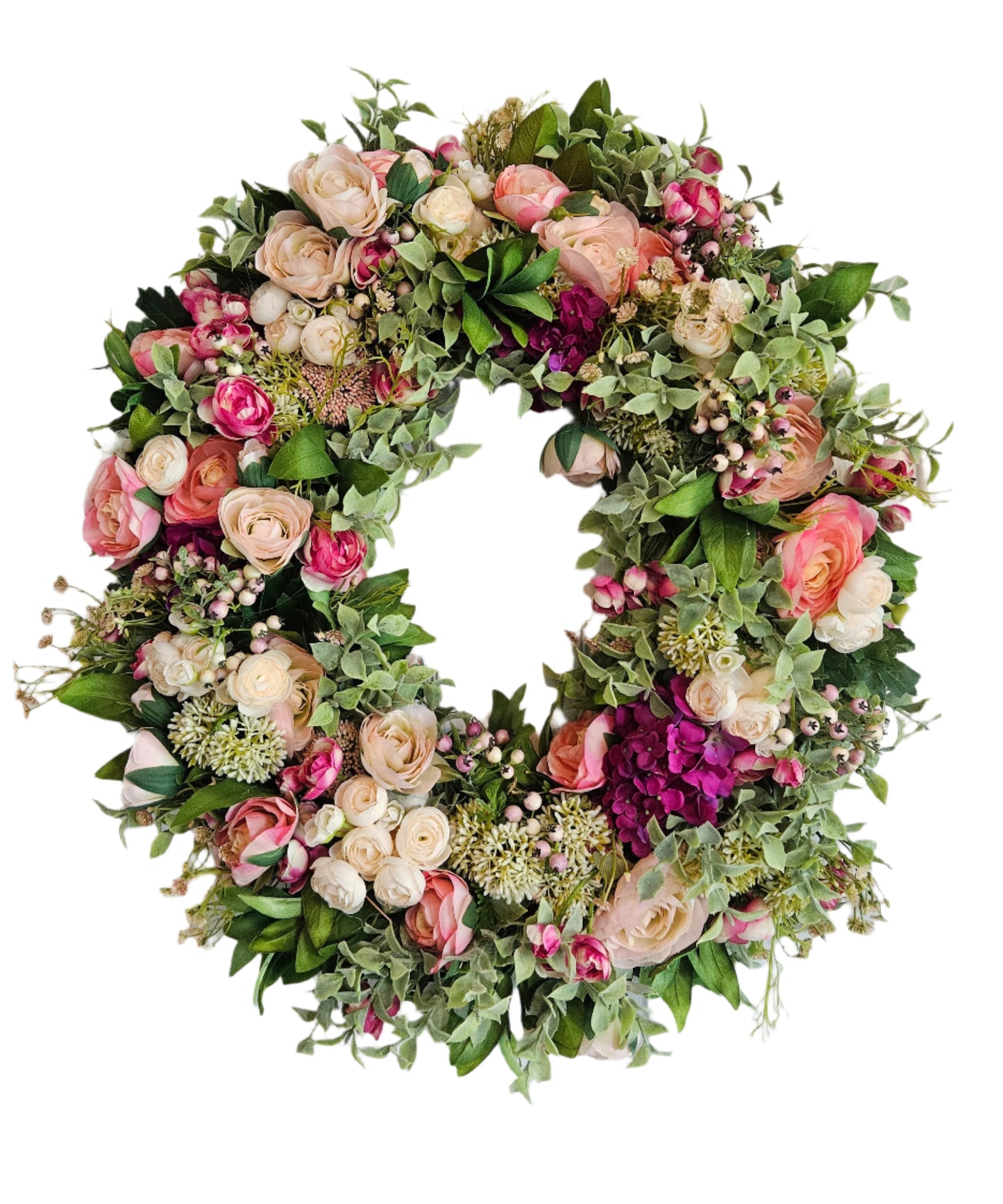 Fuschia & Pink Everyday Wreath