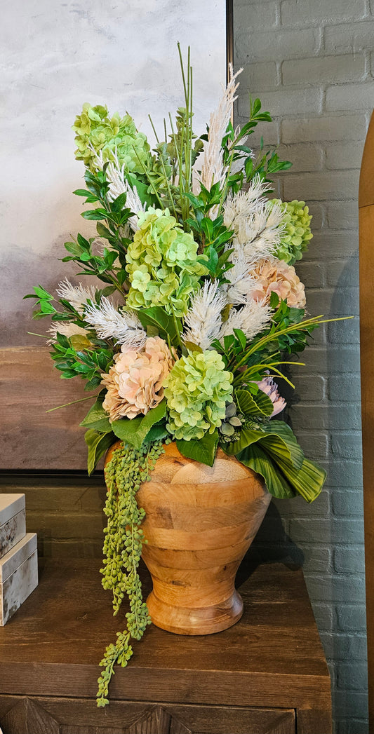 Large Arrangement with Real Touch Hydrangeas
