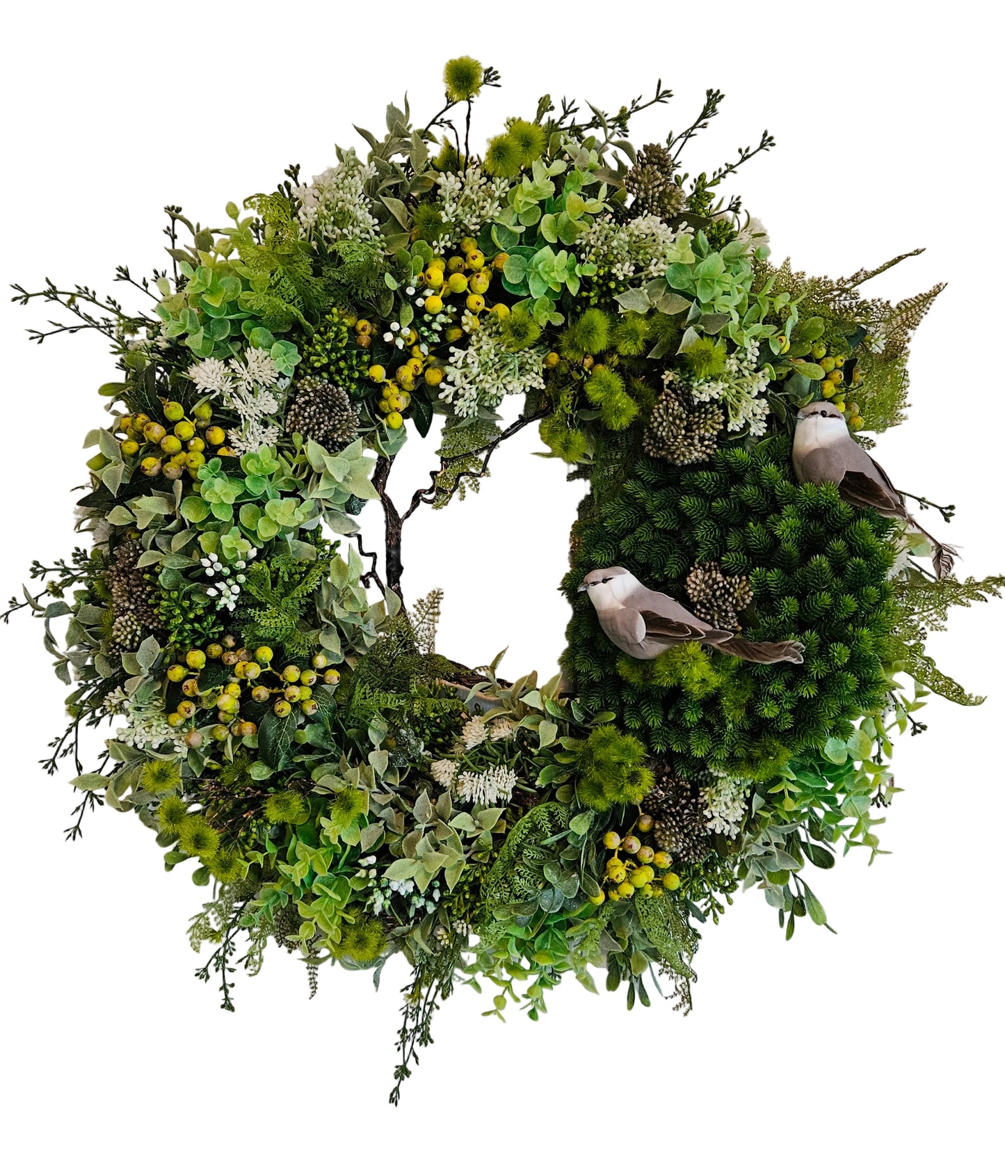 24" Everyday Wreath With Grassy Nest