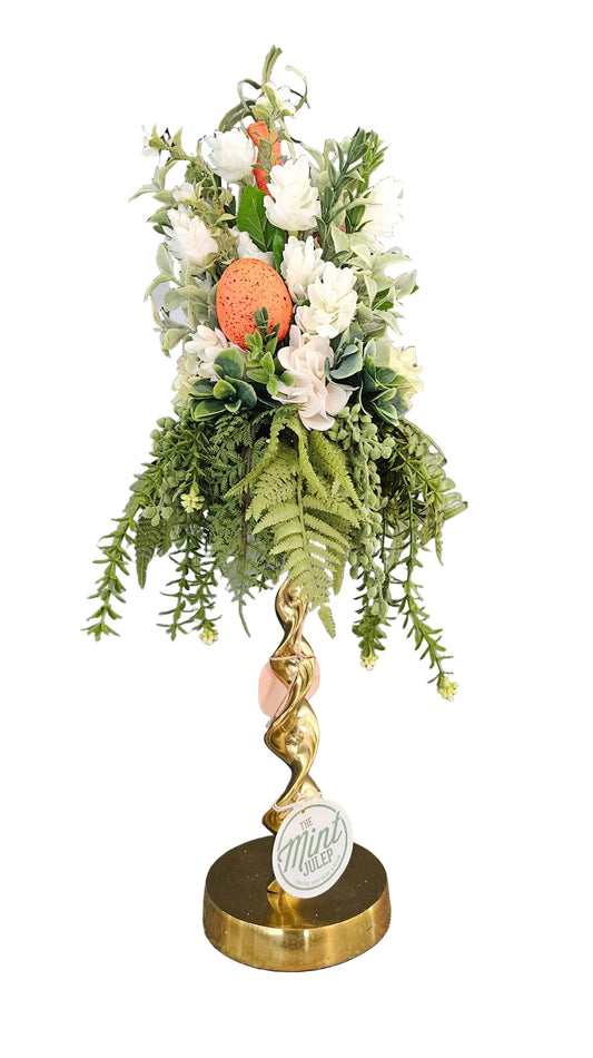 Easter Candle Topper with Hops Blooms