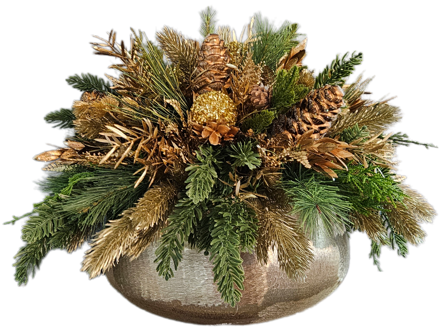 Holiday Gold Centerpiece