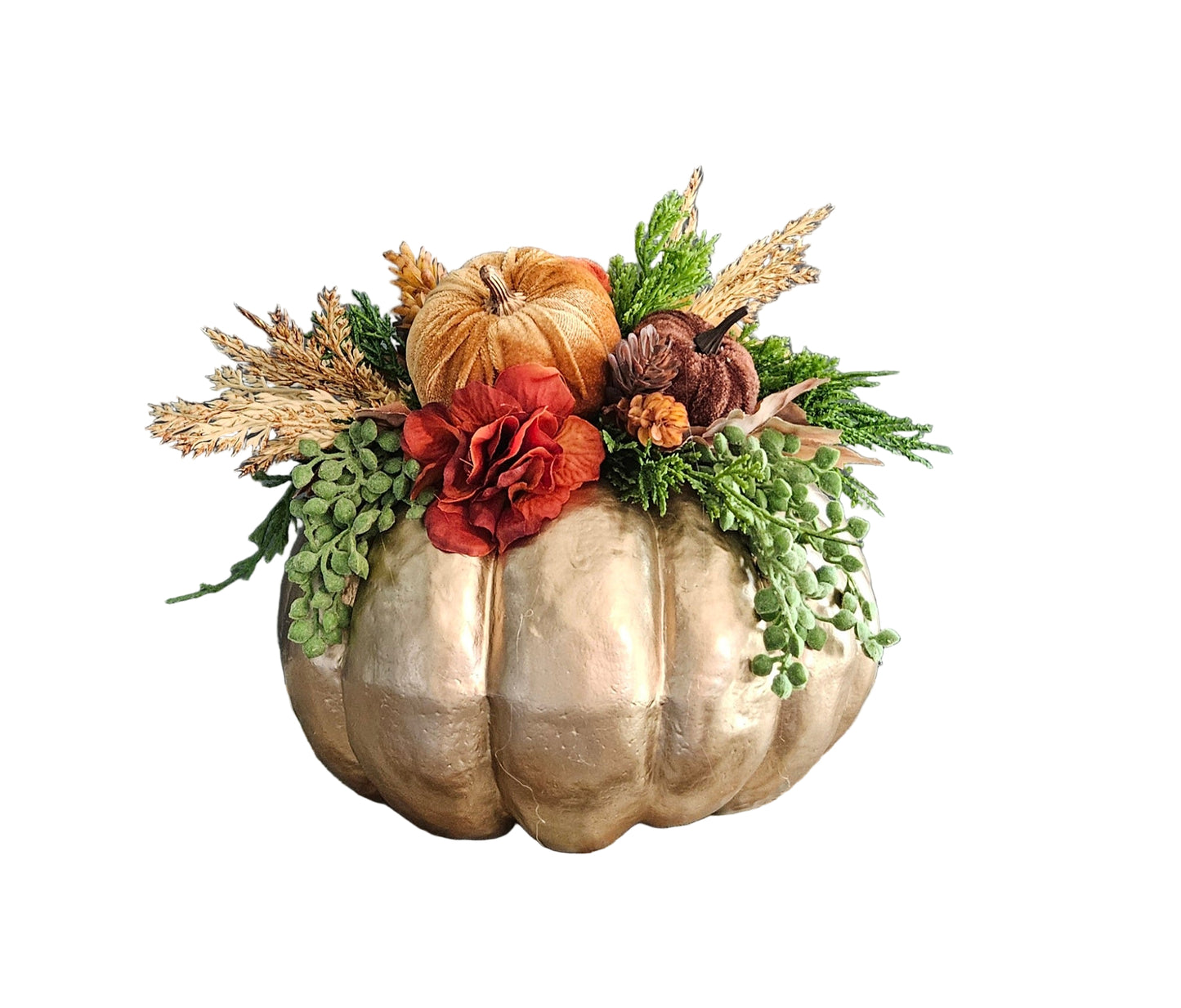 Gold Pumpkin Arrangement