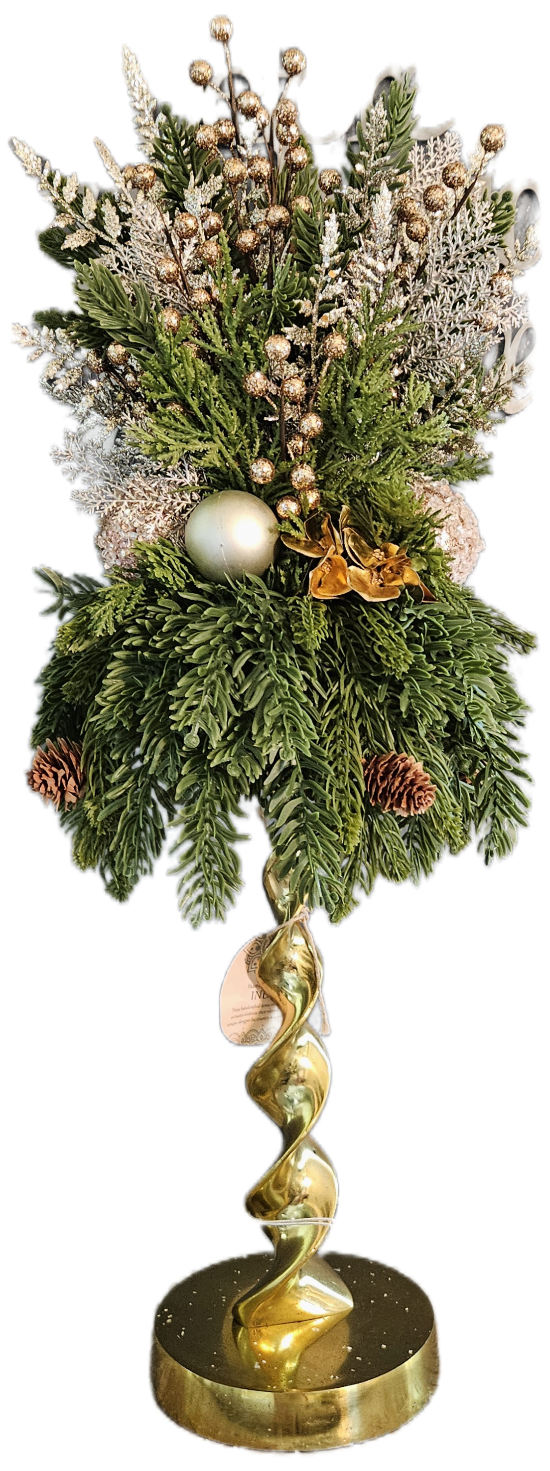 Assorted Metals Candle Topper