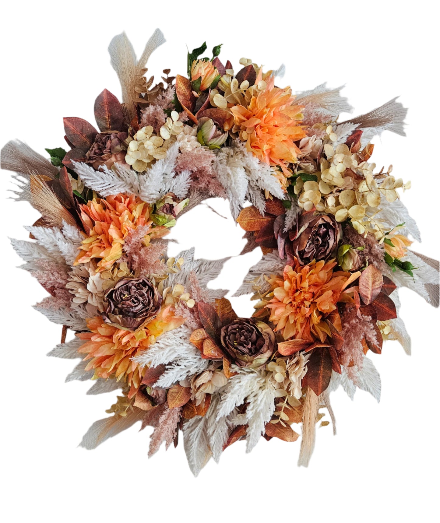 Fall Wreath with Pampas Grass