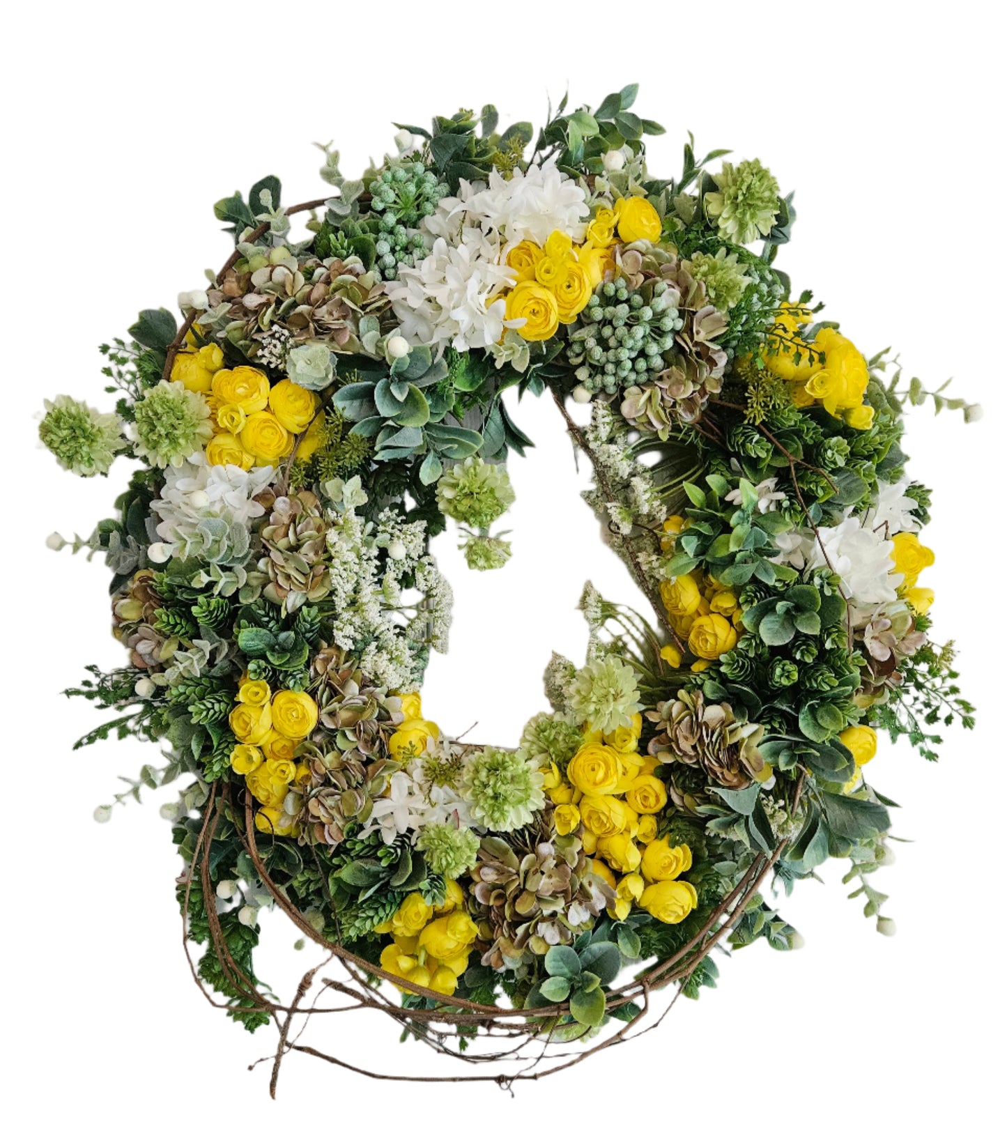 Yellow & White Everyday Wreath