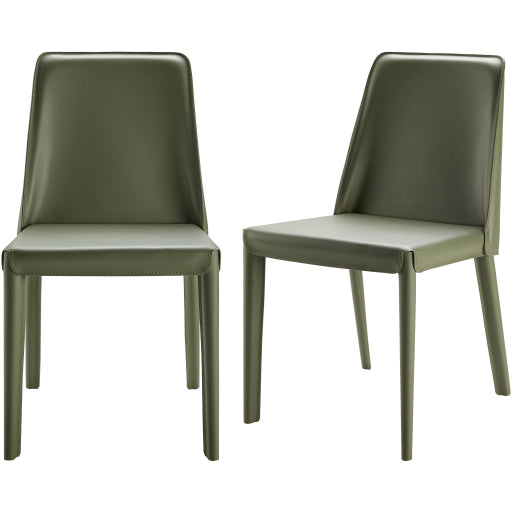 Madeline Dining Chair, Dark Olive Green