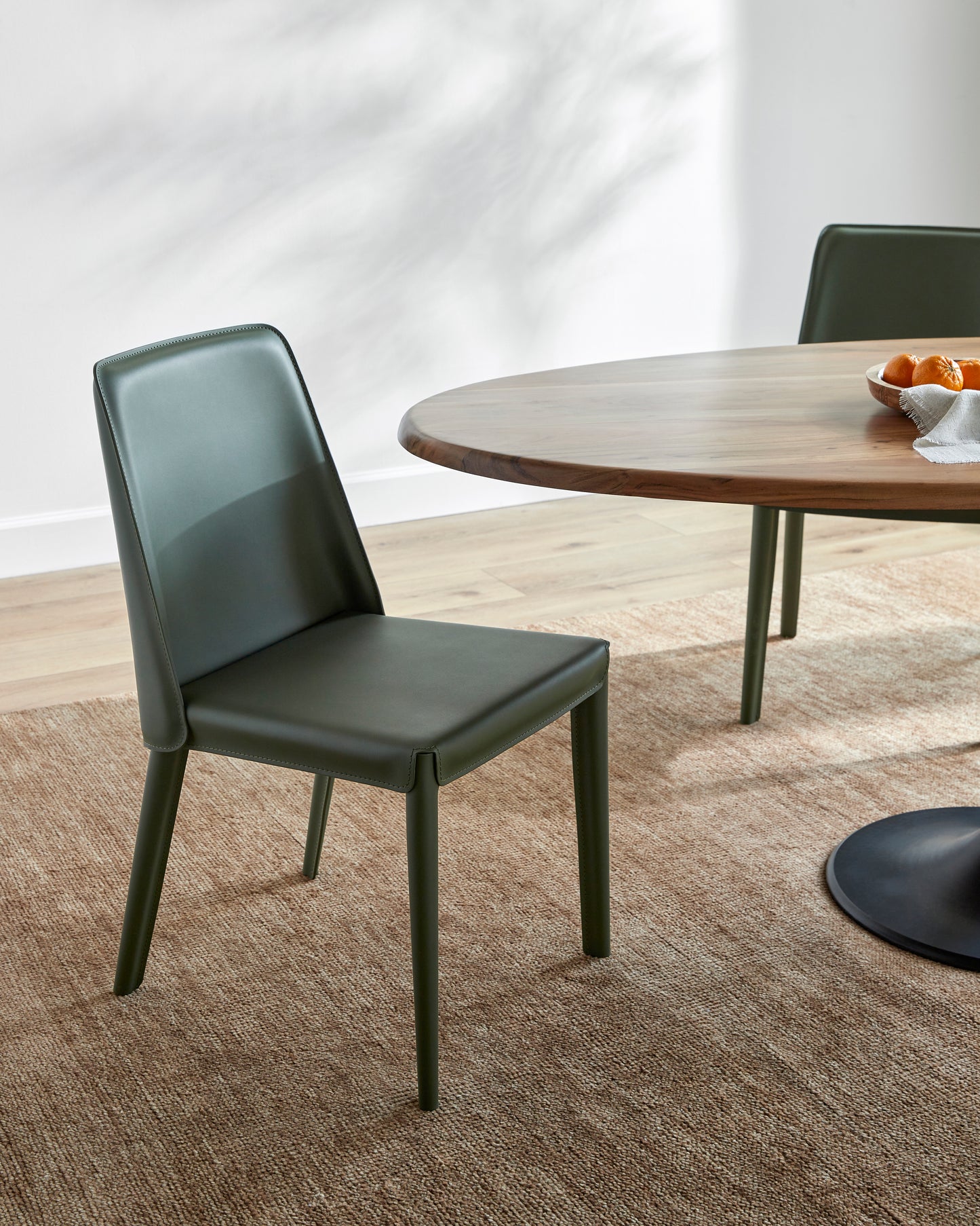 Madeline Dining Chair, Dark Olive Green