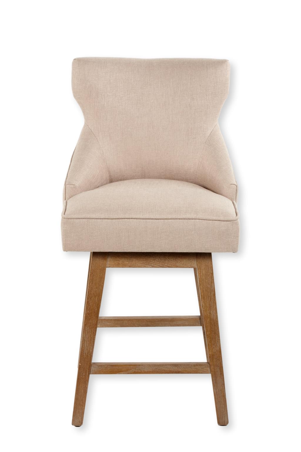 Lucy Swivel Counter Stool, Biscuit