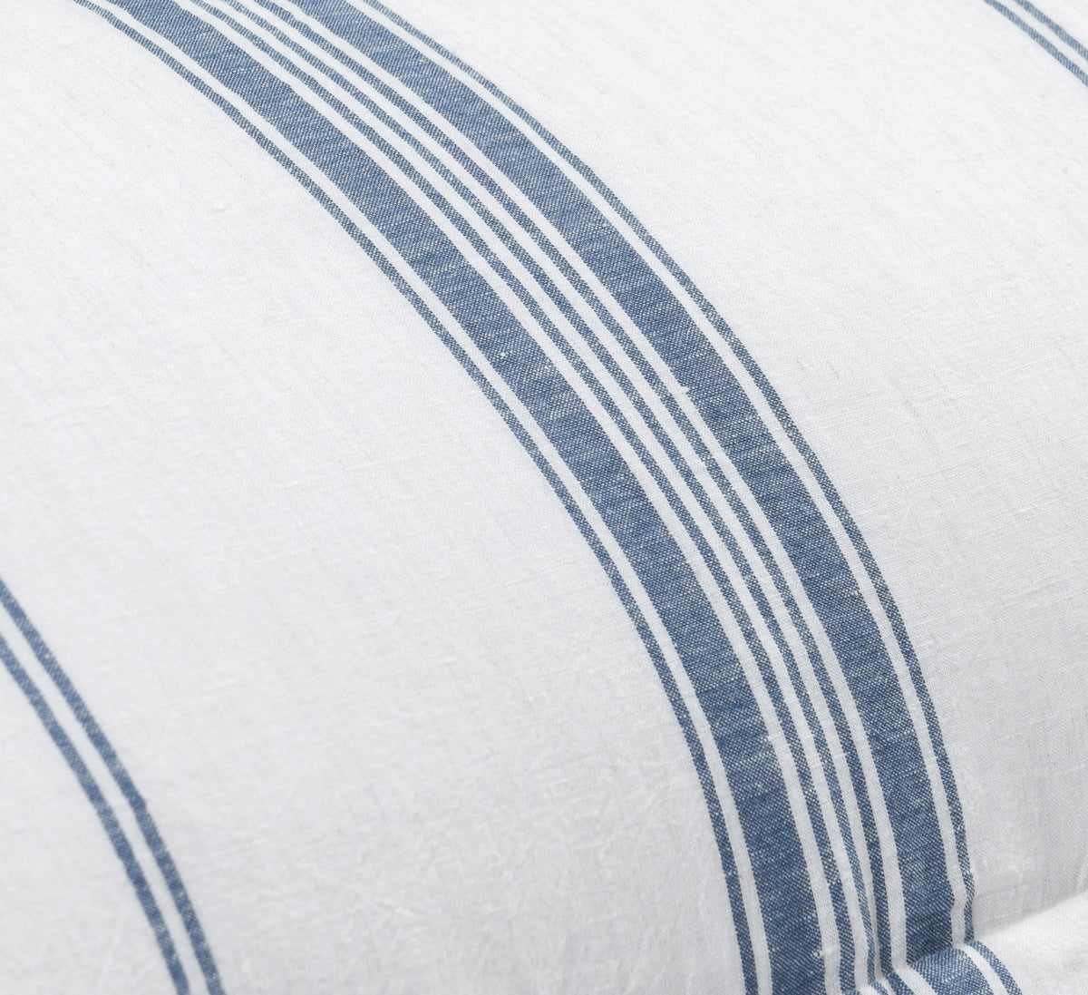 Jayson Linen Cashmere King Sham, Blue Stripe