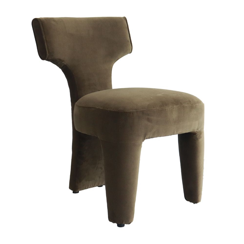 Benito Dining Armchair, Vintage Velvet Olive