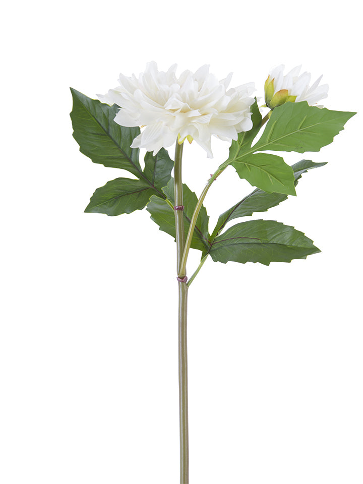 21" Real Touch Dahlia, Cream