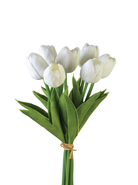 12" Real Touch Tulip Bunches (Various Colors)