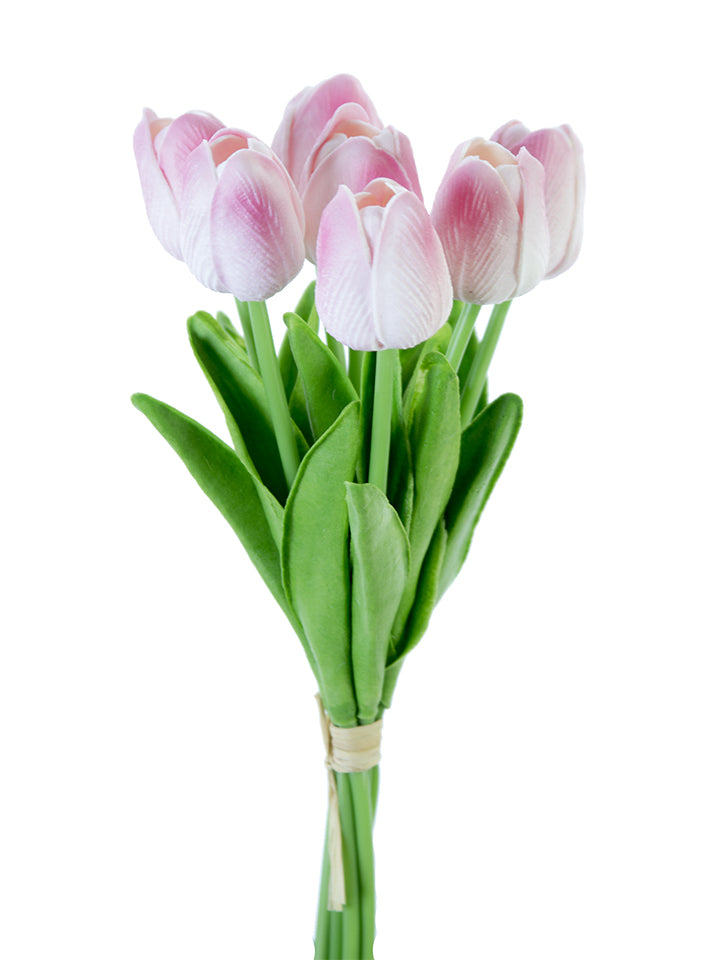 12" Real Touch Tulip Bunches (Various Colors)