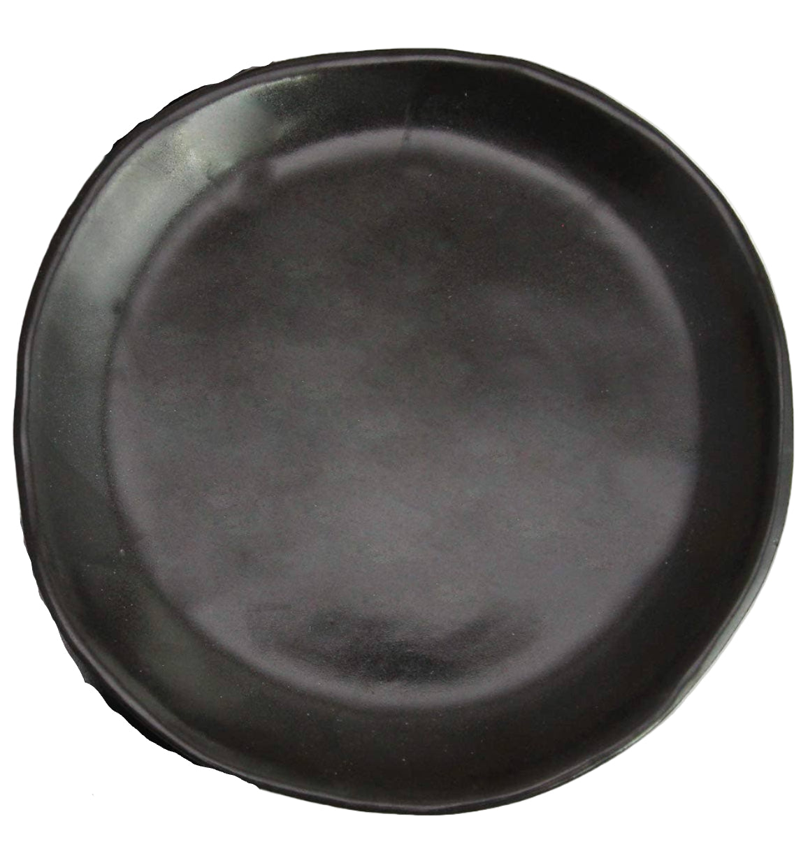 Stoneware Matte Black Salad Plate