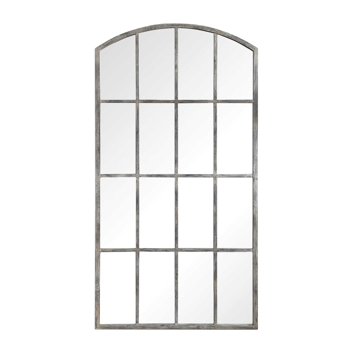 Ivory Pane Floor Mirror