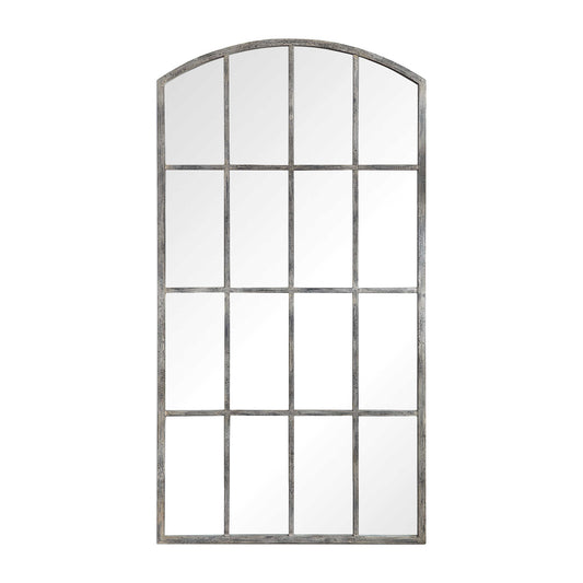 Ivory Pane Floor Mirror
