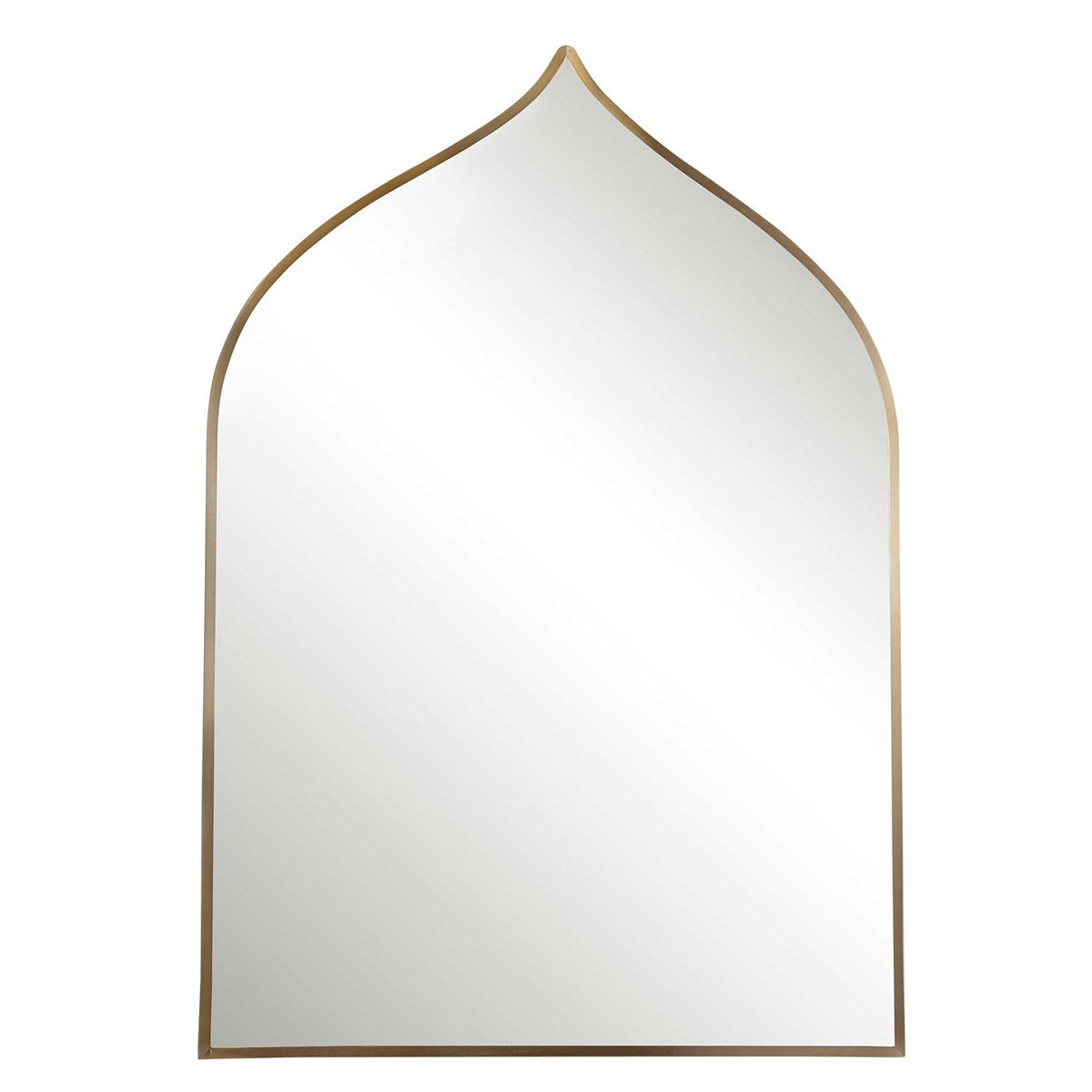 Brushed Gold Arched Mirror