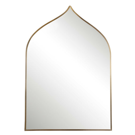 Brushed Gold Arched Mirror
