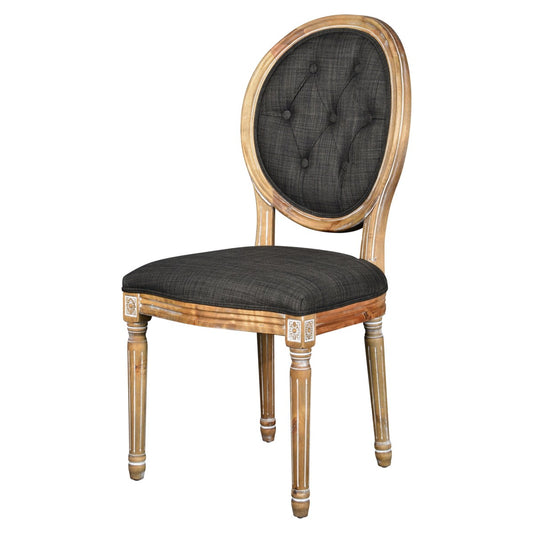 Meg Tufted Side Chair, Urban Bark