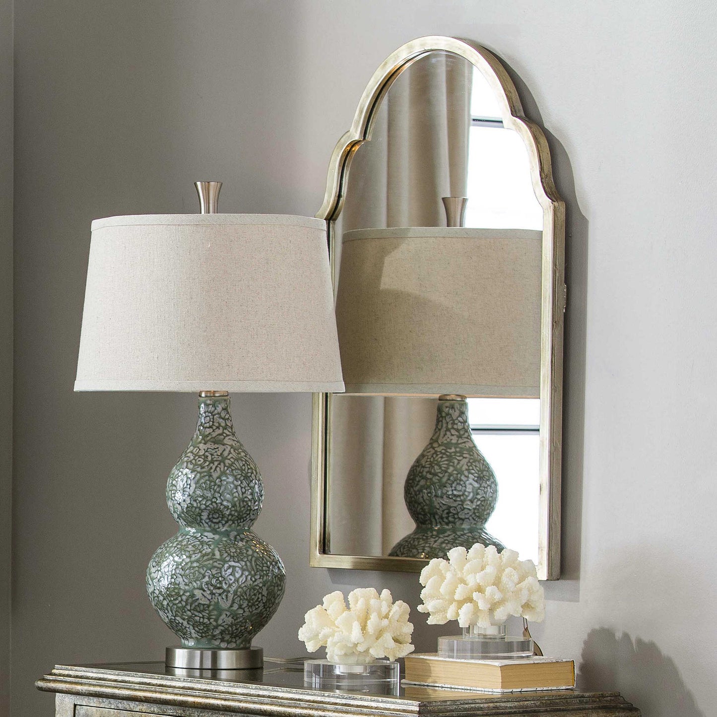 Brayden Petite Arch Mirror, Champagne