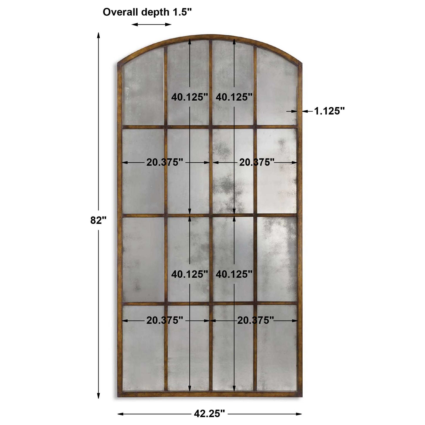 Amiel Large Arched Mirror