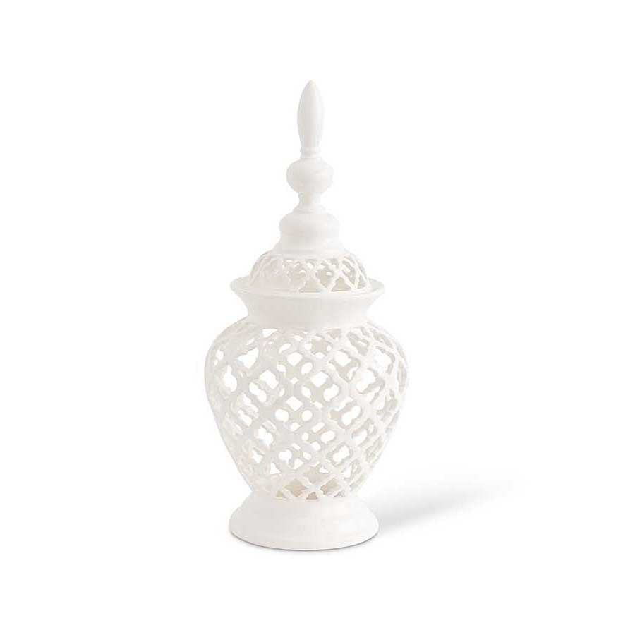 White Ceramic Filigree Piece (Various Styles)