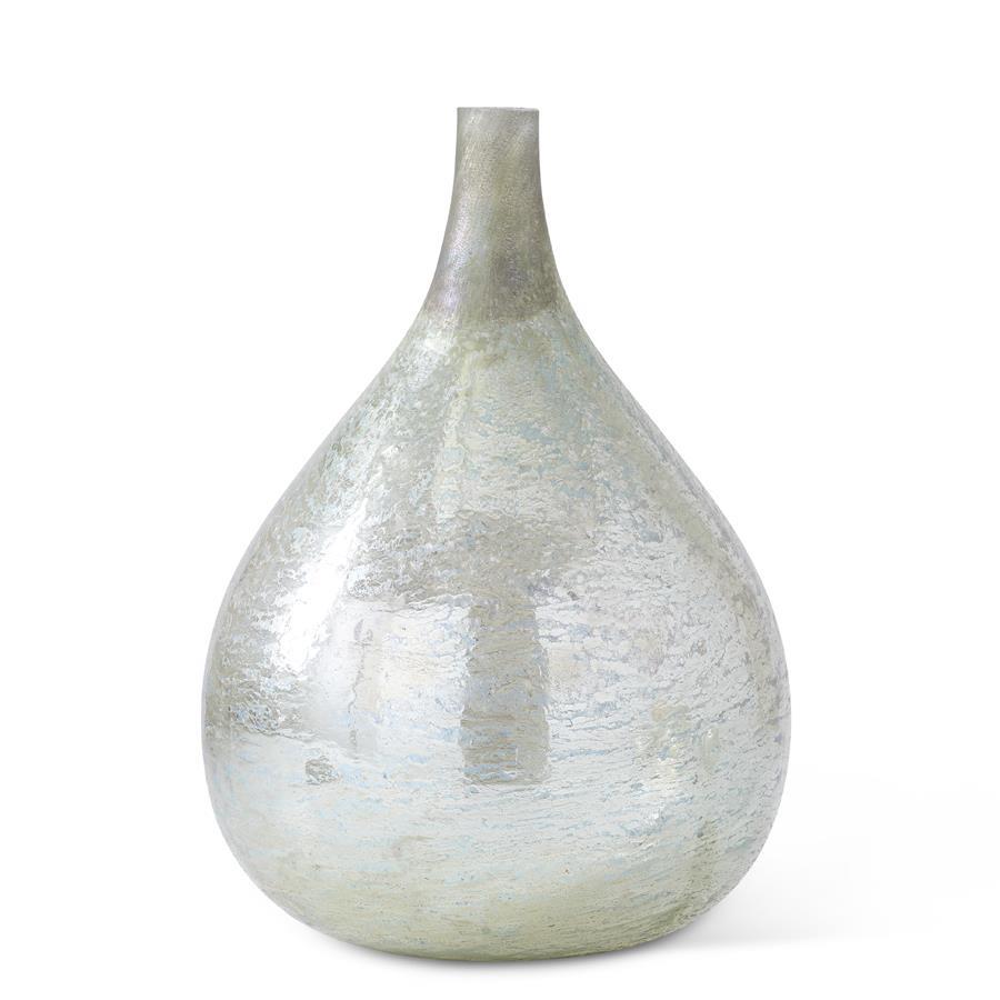 Antique Long Neck Vase, Light Green