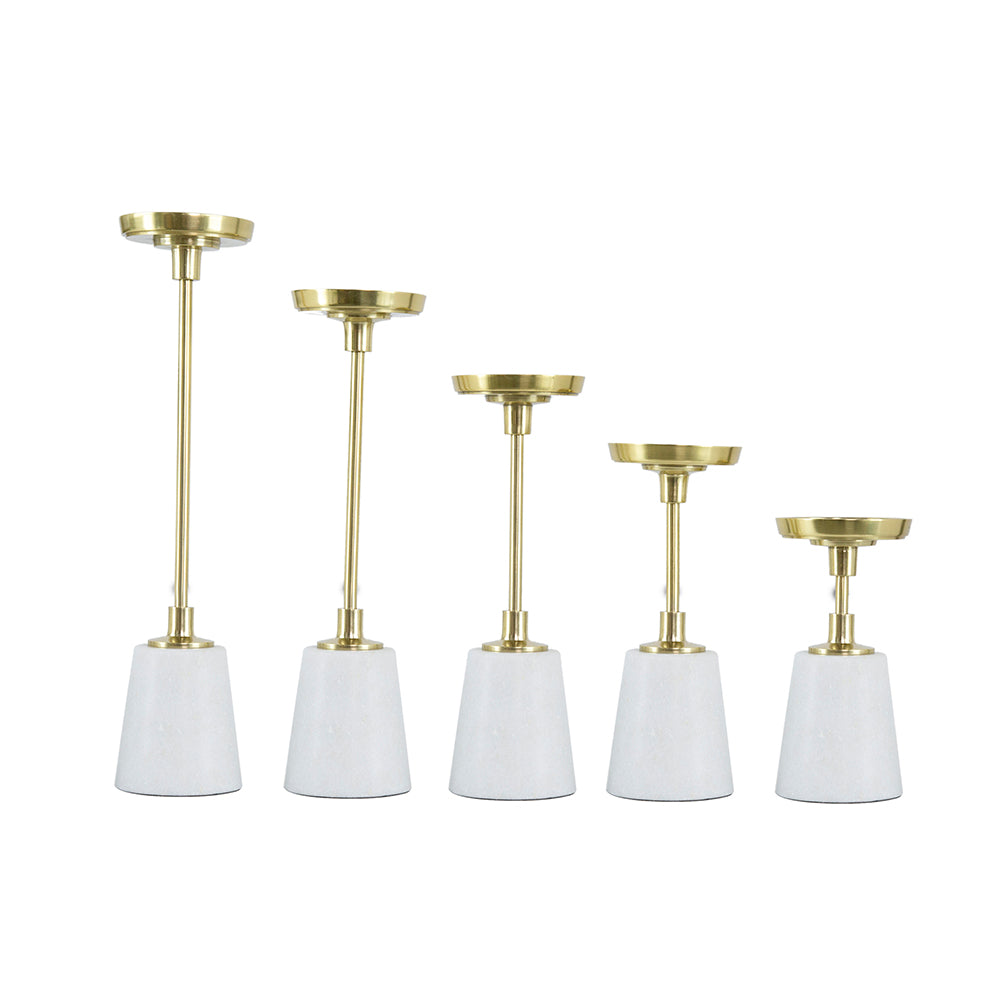Darha Pillar Candleholders, Set of 5
