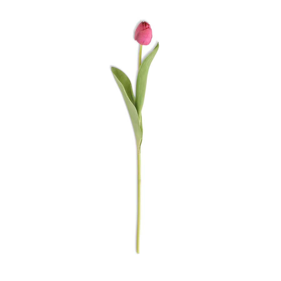 26.75" Real Touch Silk Single Tulip Stem (Various Colors)