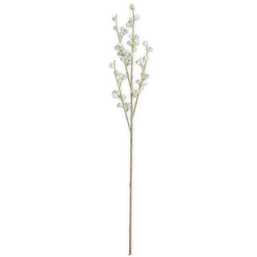 35" Eucalyptus Stem, Powdered Green