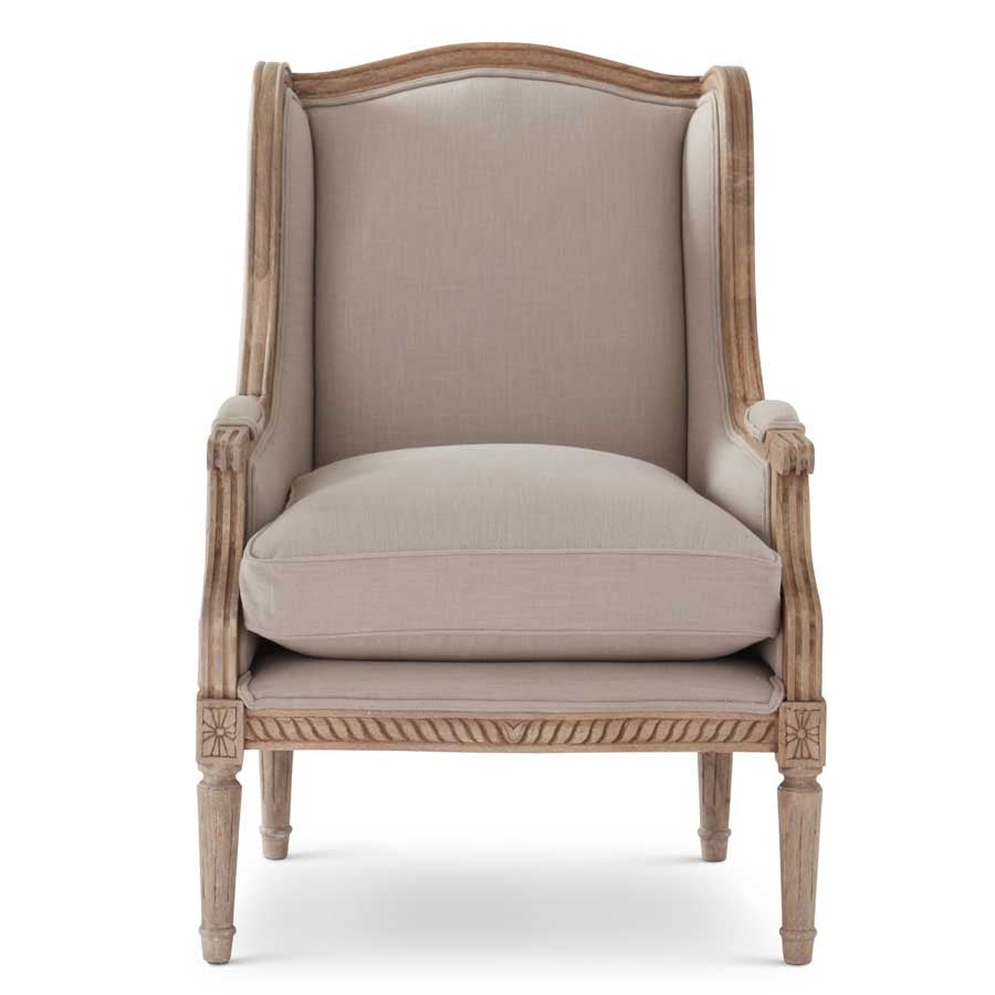 Celine linen deals wingback chair