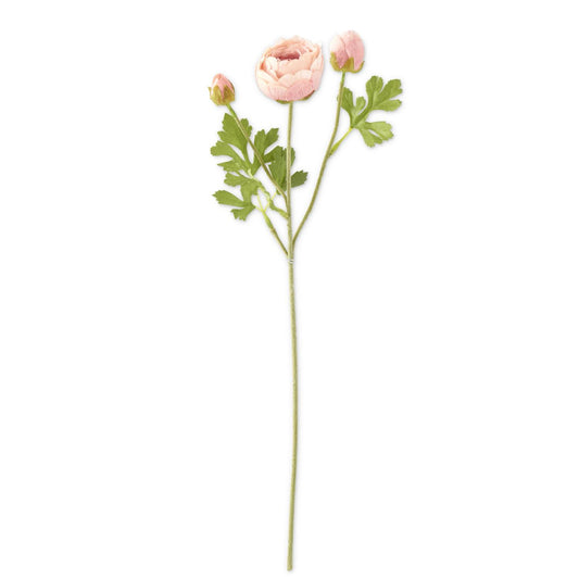 23" Real Touch Triple Bloom Ranunculus Stem (Various Colors)