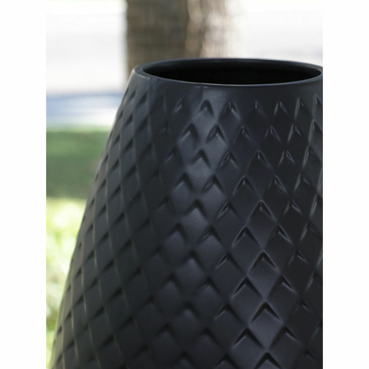Athena Ceramic Vase, Black (Various Sizes)