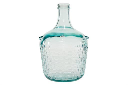 Basket Weave Glass Bottle Vase