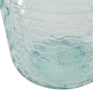 Basket Weave Glass Bottle Vase