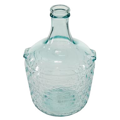 Basket Weave Glass Bottle Vase